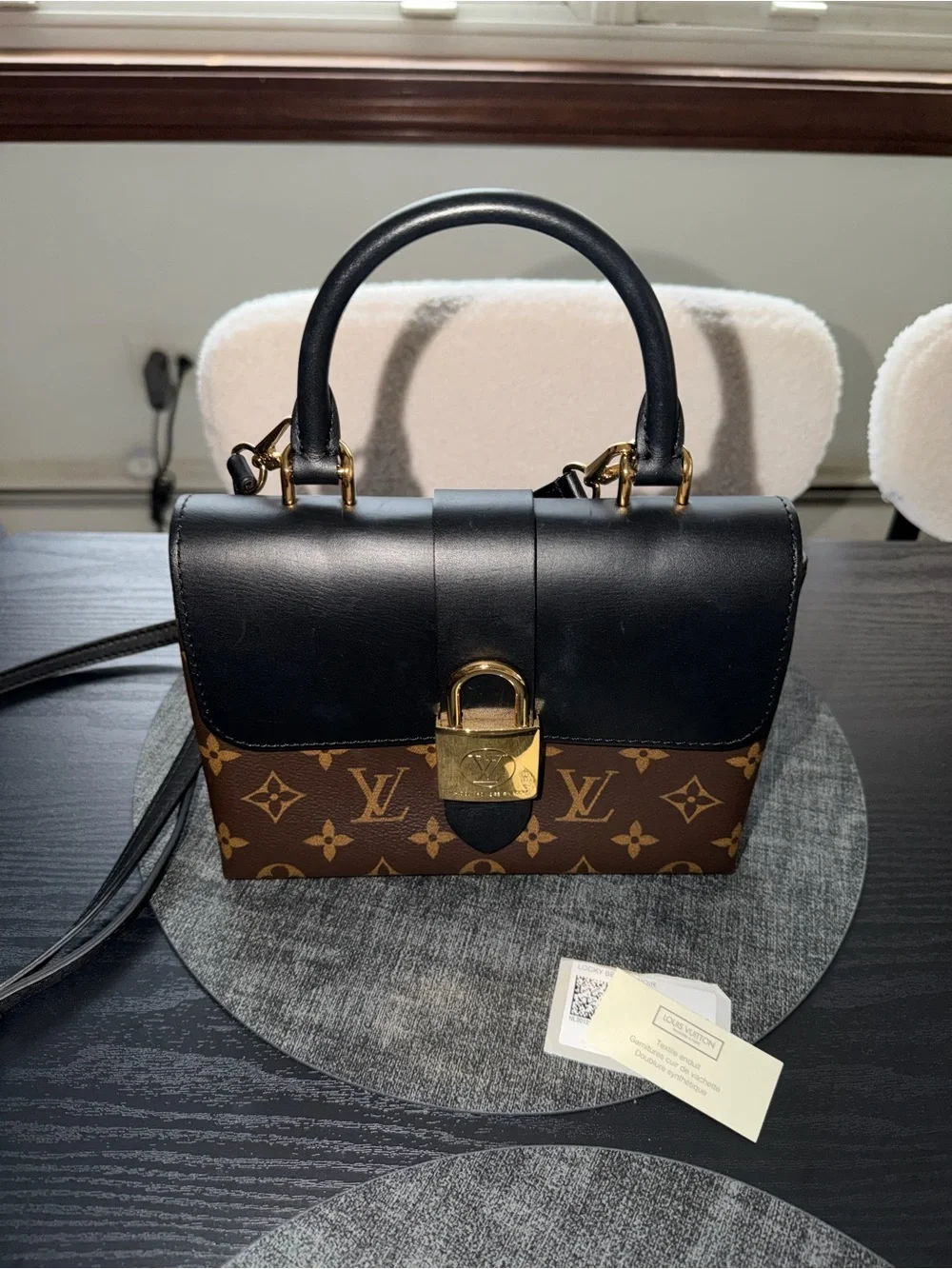 Louis Vuitton Monogram Locky BB Bag in Black